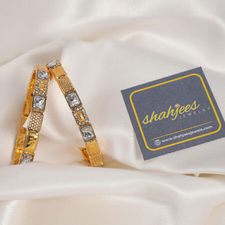 Micro gold plated bangles (A163)