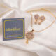 1 carat gold plated locket set (S98)