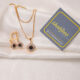 Zircon black stone locket set (S103)