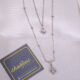 Silver stainless steel double chain (C232) it