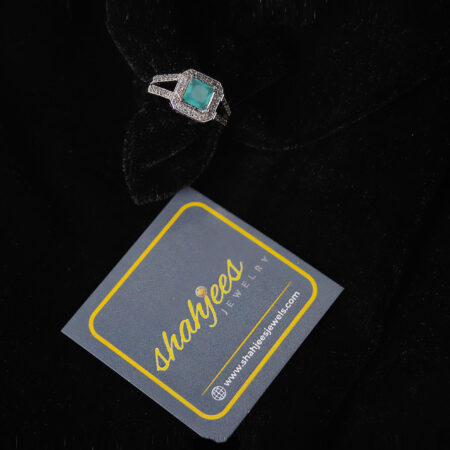 Iceblue zircon ring