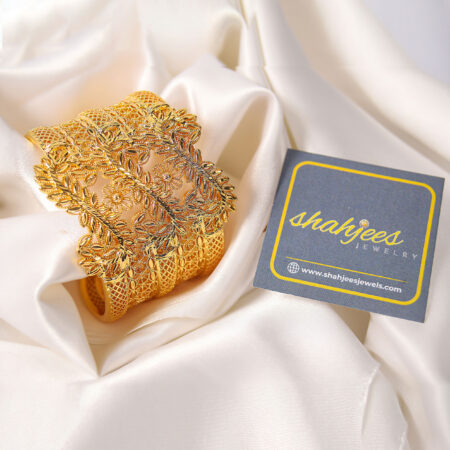18 carat gold plated kara bracelet
