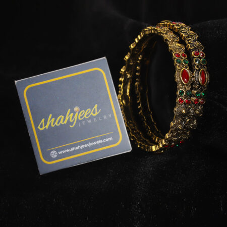 Multi antique bangles