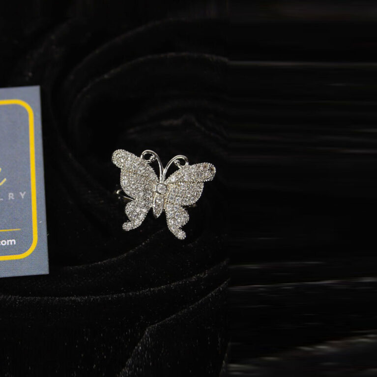 Zircon stone butterfly ring (R84)