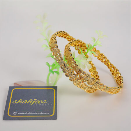 Micro gold plated bangles (A154)