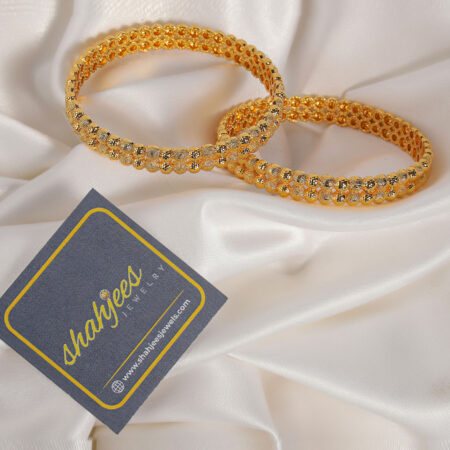 Micro gold plated bangles (A155)
