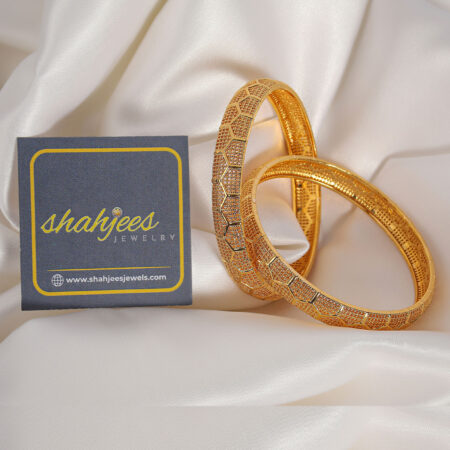 Micro gold plated bangles (A156)