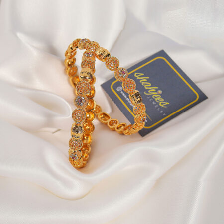 Micro gold plated bangles (A157)