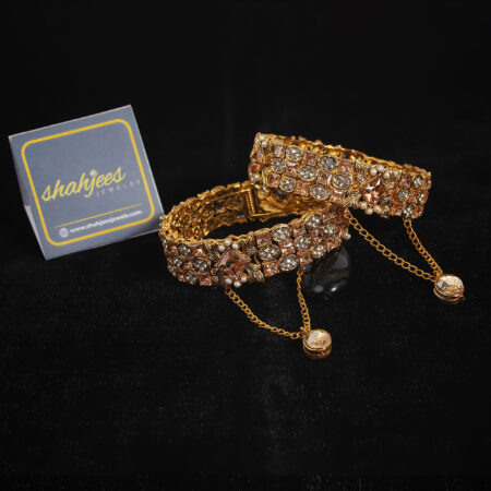 Zircon stones openable bangles