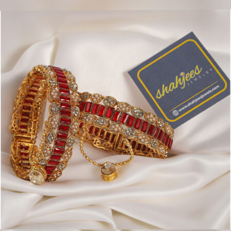 Red zircon openable bangles